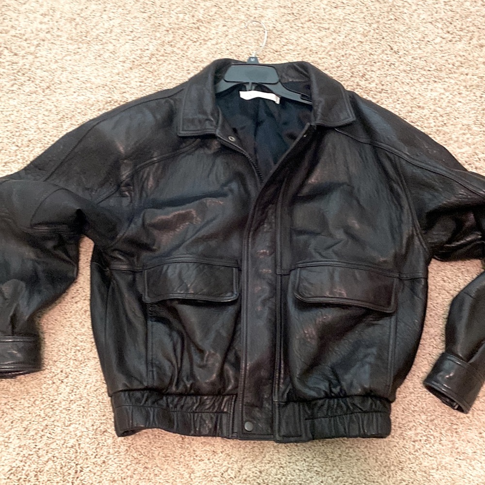 Mens Andrew Mark Genuine leather jacket.